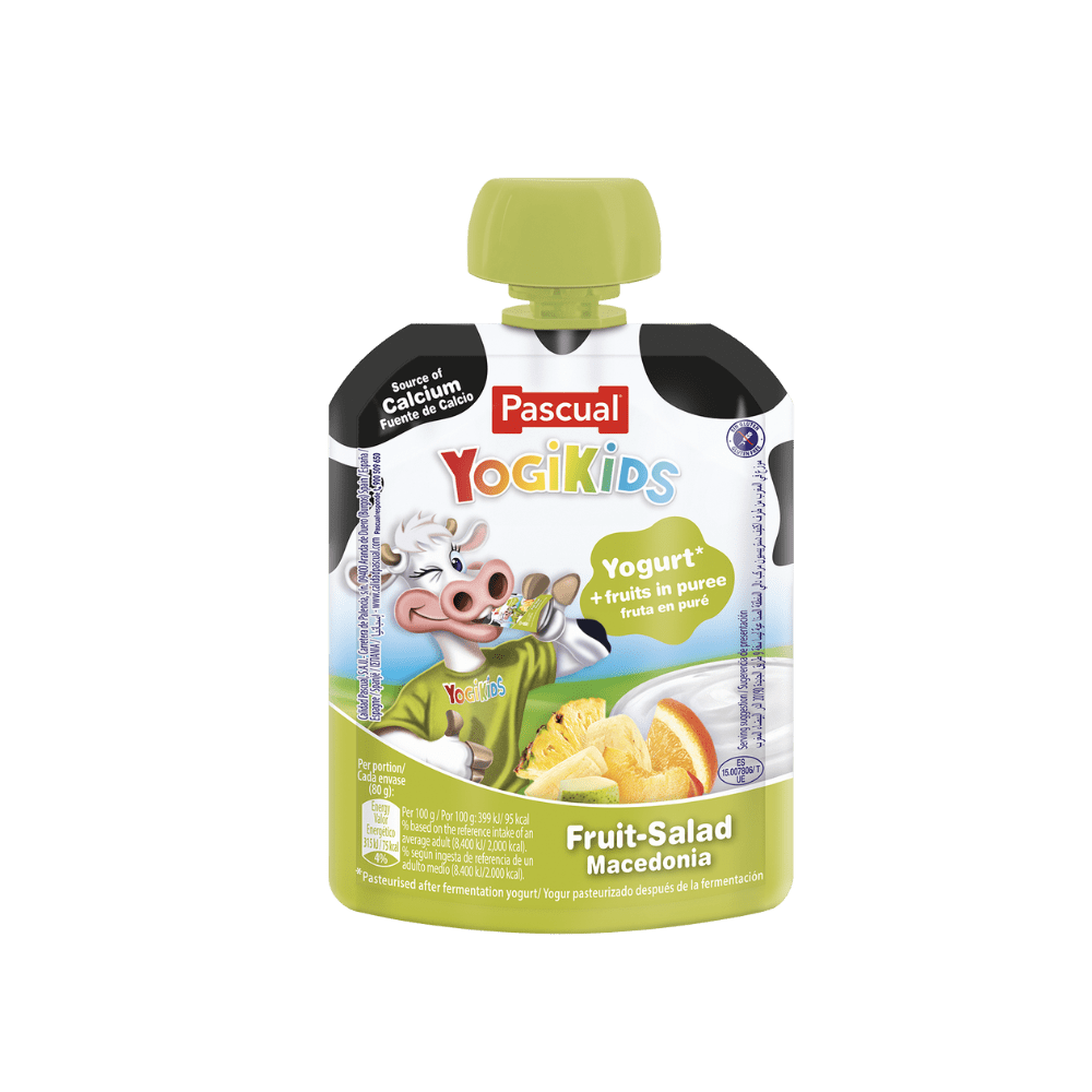 YOGUR PASCUAL YOGIKIDS POUCH MACEDONIA 80G