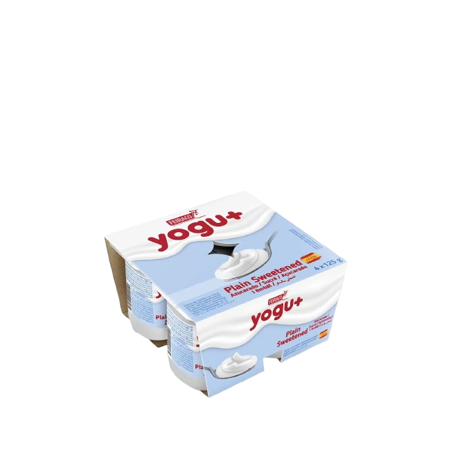 YOGUR FEIRACO YOGU+ NATURAL AZUCARADO PACK-4 UD