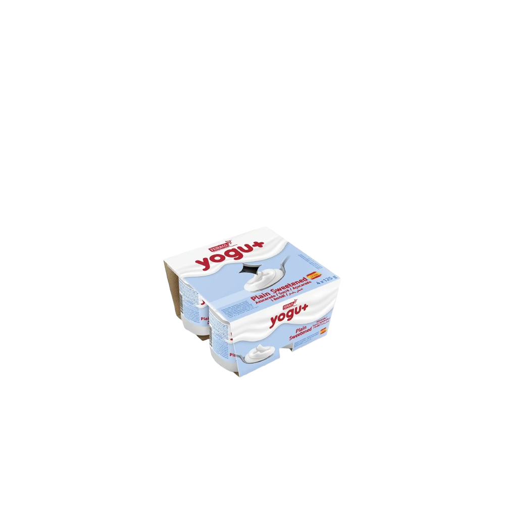 YOGUR FEIRACO YOGU+ NATURAL AZUCARADO PACK-4 UD