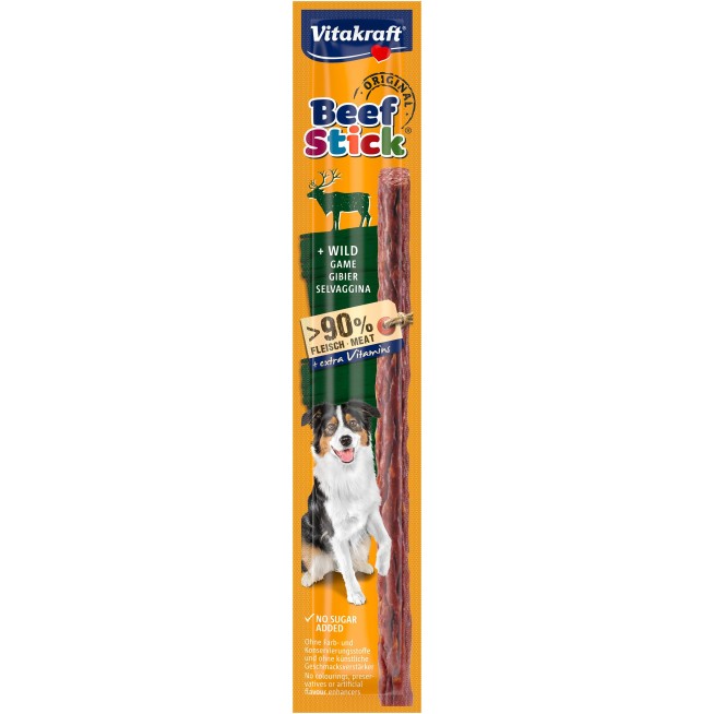 VITAKRAFT SNACK PERRO STICK CAZA 12G