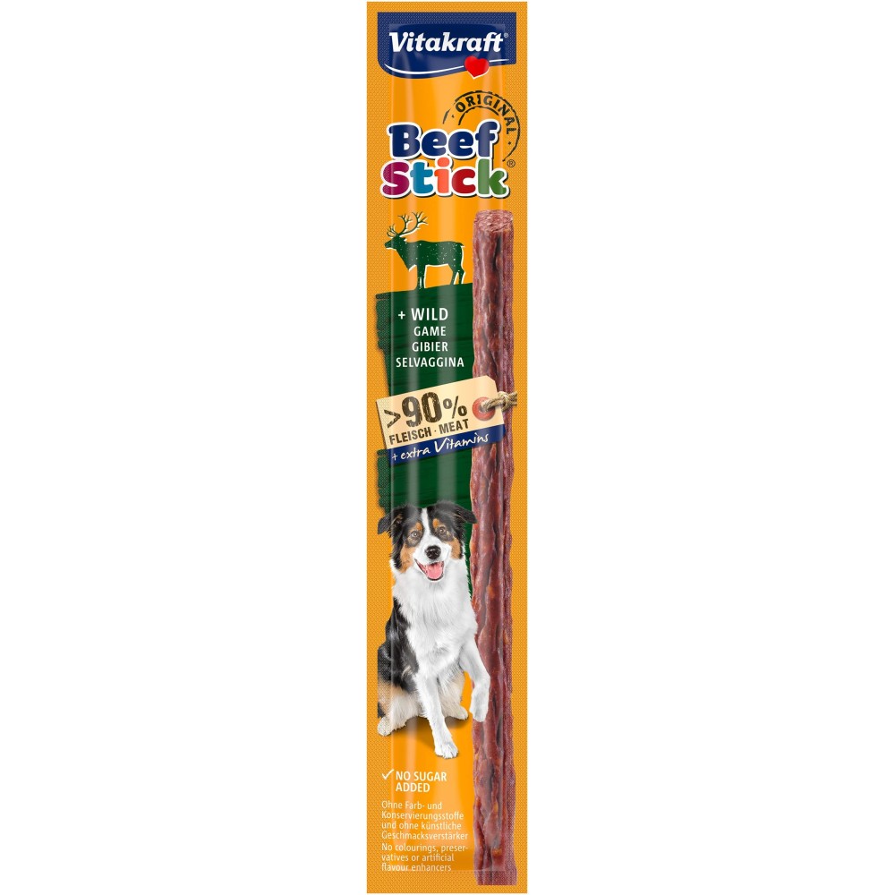 VITAKRAFT SNACK PERRO STICK CAZA 12G