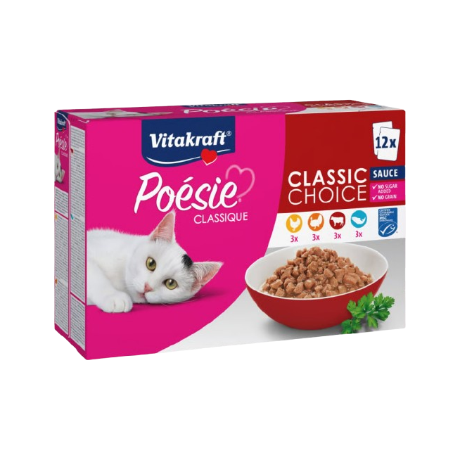 VITAKRAFT SNACK GATO POESIE MULTIPACK PESCAD X12UD