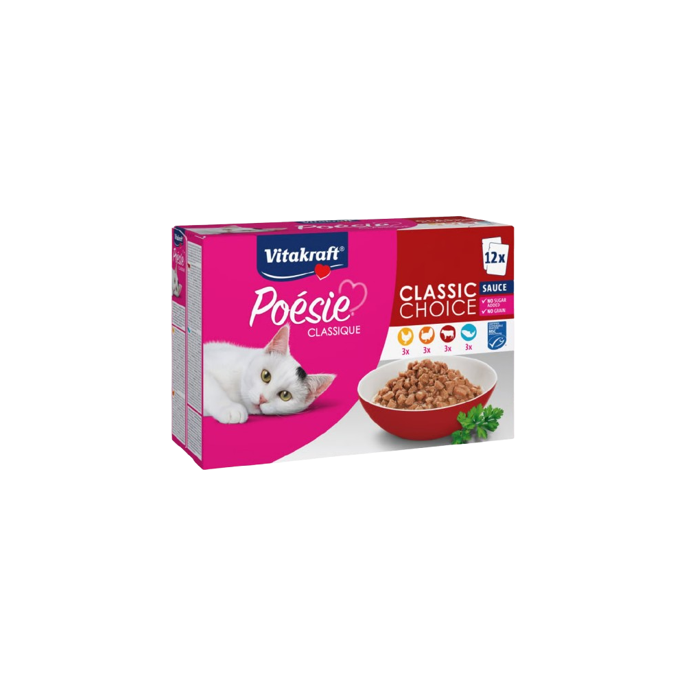 VITAKRAFT SNACK GATO POESIE MULTIPACK PESCAD X12UD
