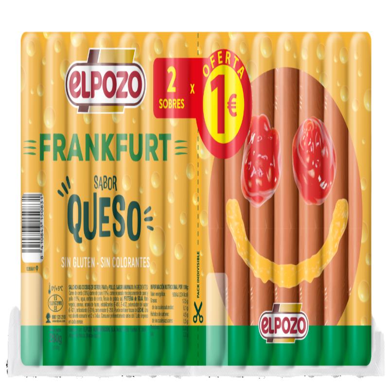 SALCHICHA E/POZO FRANKF QUESO C/15083 140X2 280G 