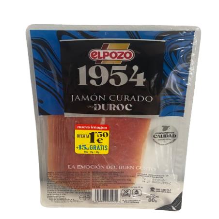 JAMON LONCHA CURADO1954 EPOZO C/14932 (1,5€) B/80G