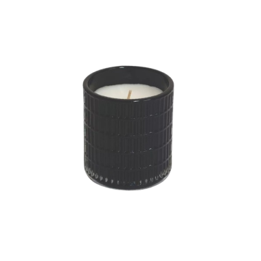 VELA AMBIENT. VASO RELIEVE NEGRO BLACK SAPPHIRE