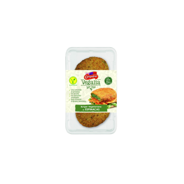 VEGALIA CAMP BURGUER ESPINACAS P/2U 160GR