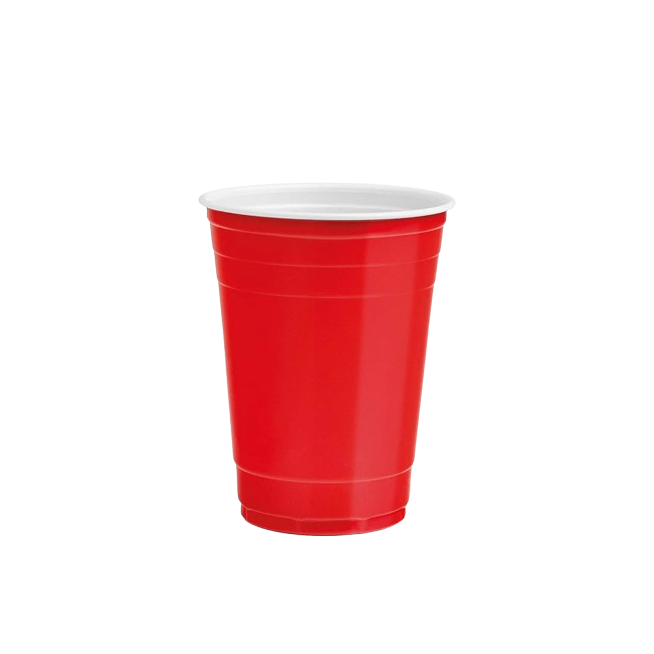 VASO PLASTICO REUTILIZ.COLORES450.ML GSC.B/8.UD.