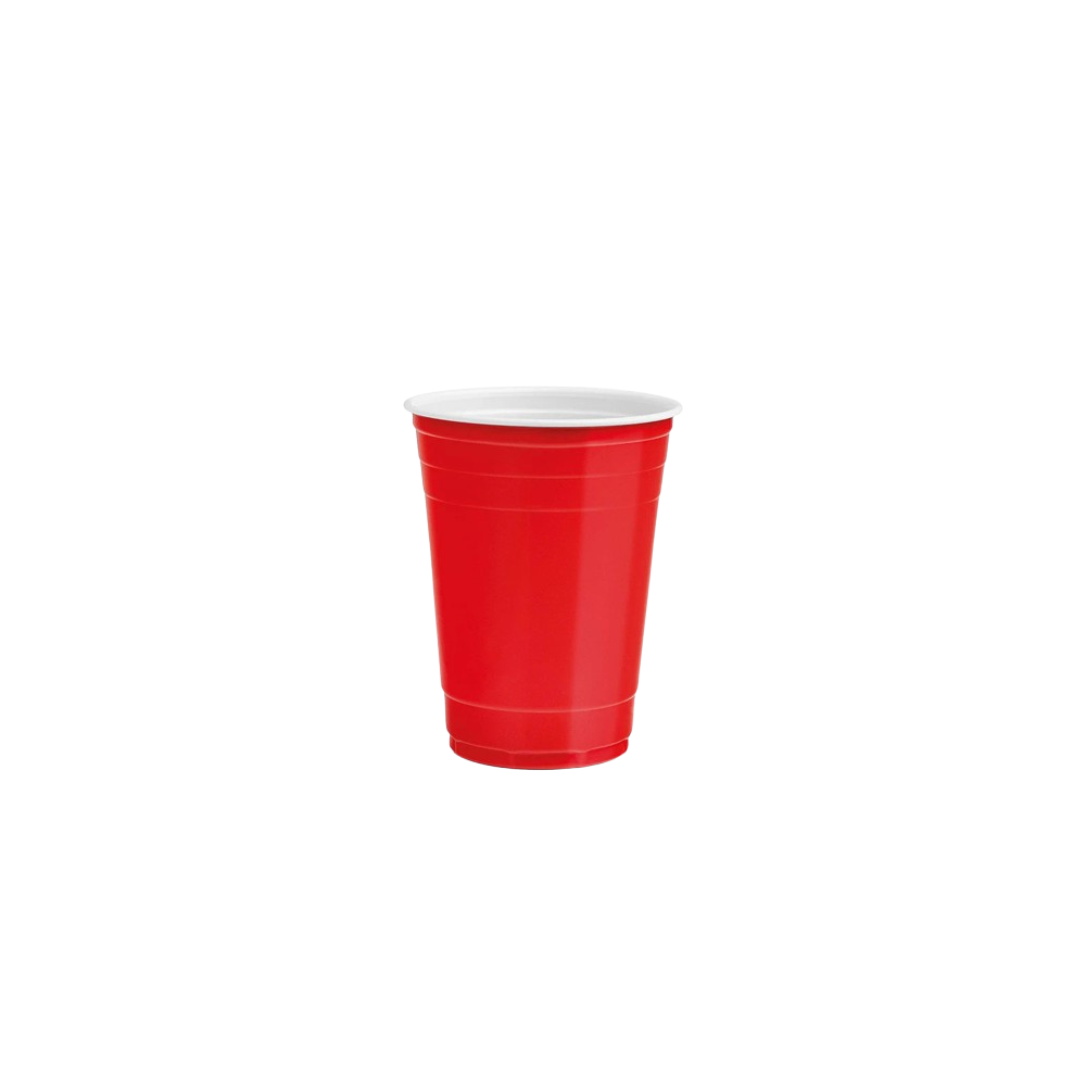 VASO PLASTICO REUTILIZ.COLORES450.ML GSC.B/8.UD.