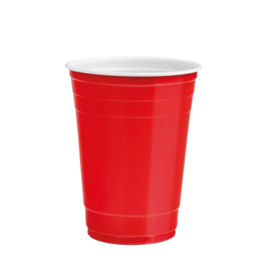 VASO PLASTICO REUTILIZ.COLORES450.ML GSC.B/8.UD.
