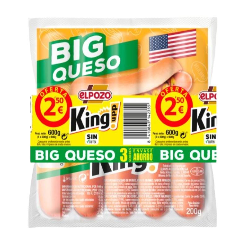 SALCHICHA E/POZO BIG QUESO C/14235 P/3 X200G(2.5€)