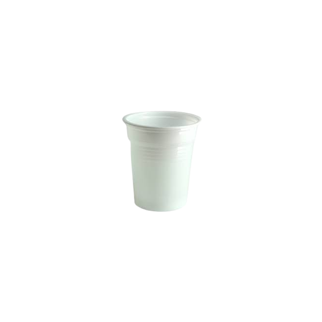 VASO PLASTICO REUTILIZ.BLANCO 100.ML.BOLSA/100UD