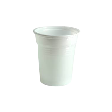 VASO PLASTICO REUTILIZ.BLANCO 100.ML.BOLSA/100UD