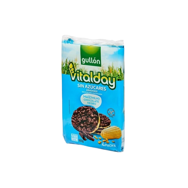 TORTITAS GULLON MAIZ C/CHOCOLATE PACK-4 UD