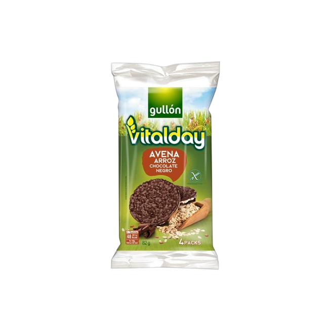 TORTITAS GULLON AVENA CHOCO NEGRO PACK-4 UD