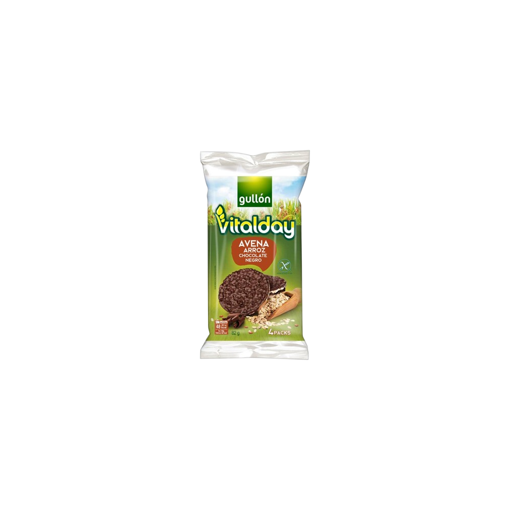 TORTITAS GULLON AVENA CHOCO NEGRO PACK-4 UD