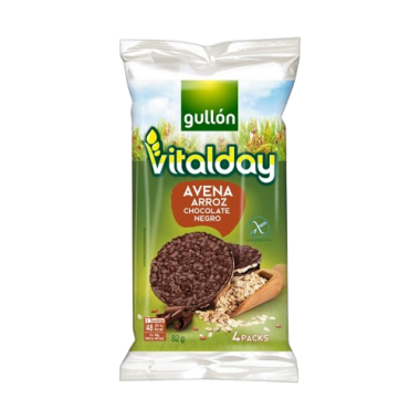 TORTITAS GULLON AVENA CHOCO NEGRO PACK-4 UD