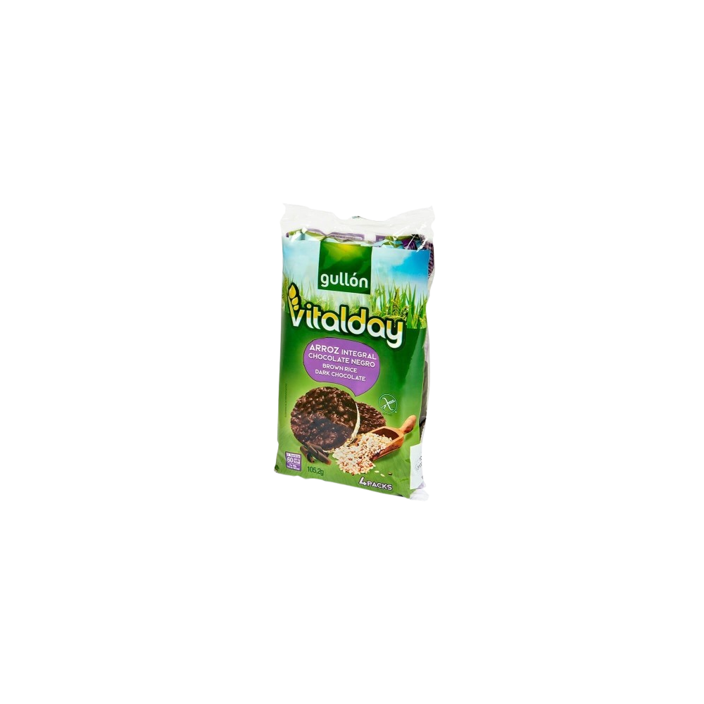 TORTITAS GULLON ARROZ INT C/CHOCOLATE PACK-4 UD