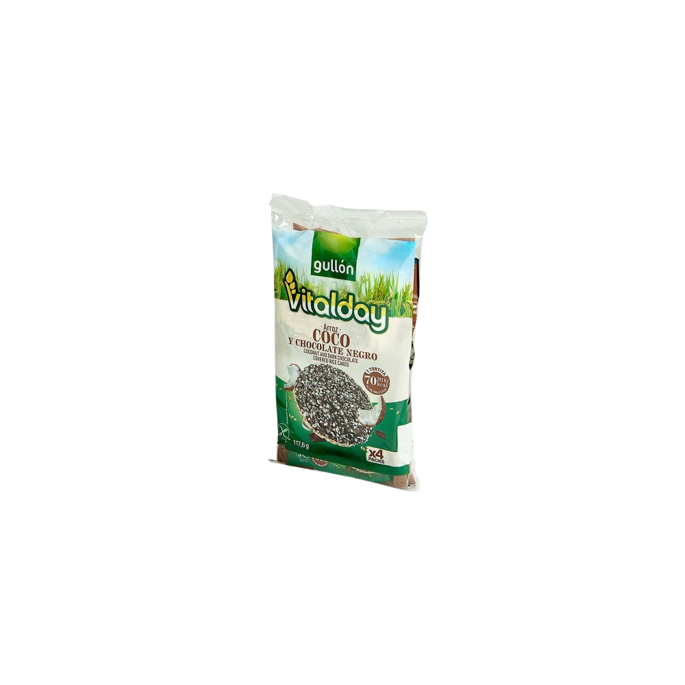 TORTITAS GULLON ARROZ C/ COCO Y CHOCOLATE PACK4 U