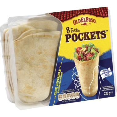 TORTILLA TRIGO OLDELPASO POCKETS PACK-8 UD