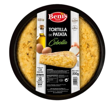 TORTILLA PATATA BENIS C/CEBOLLA 500GR