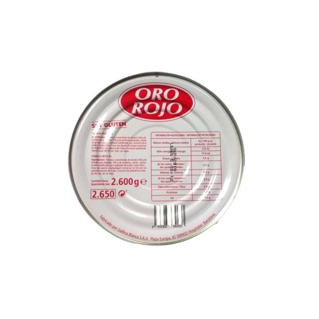 TOMATE FRITO BASE COCINA ORO ROJO L/2,5 KG