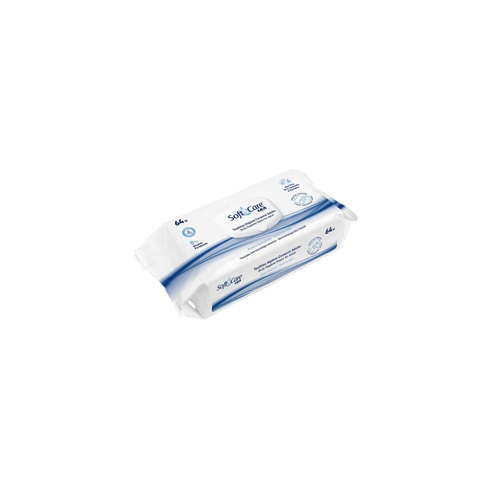 TOALLITAS HIGIENE CORPORAL ADULTO LEA P/64 UD