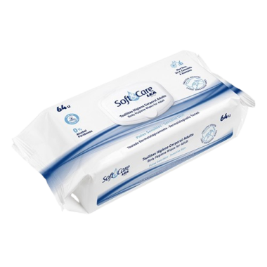 TOALLITAS HIGIENE CORPORAL ADULTO LEA P/64 UD