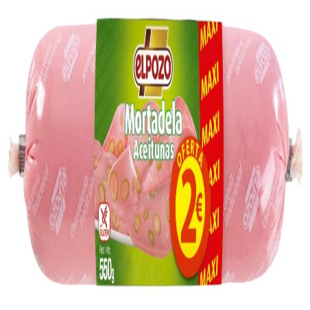 MORTADELA C/14442 C/ACEITUNA POZO ( 2€ ) FINA 500G