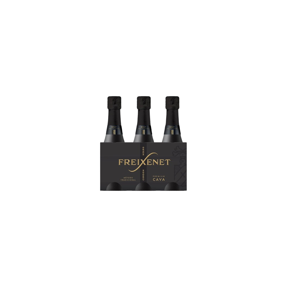 CAVA FREIXENET C/NEGRO MINI BRUT B/20 CL PACK-3