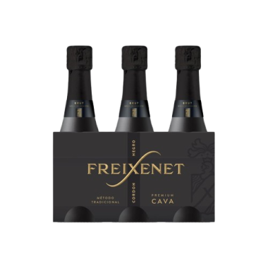 CAVA FREIXENET C/NEGRO MINI BRUT B/20 CL PACK-3