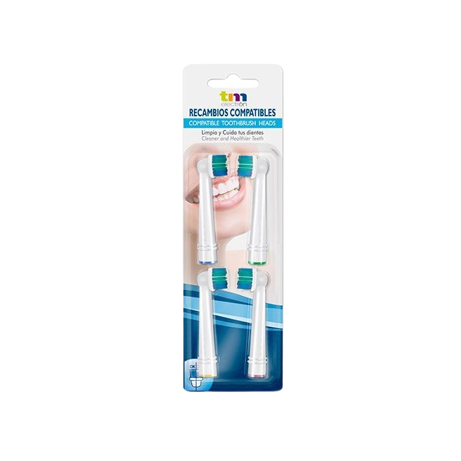 CEPILLO DENTAL GENERICO ELECTRICO RECAMBIO P/4 UD.