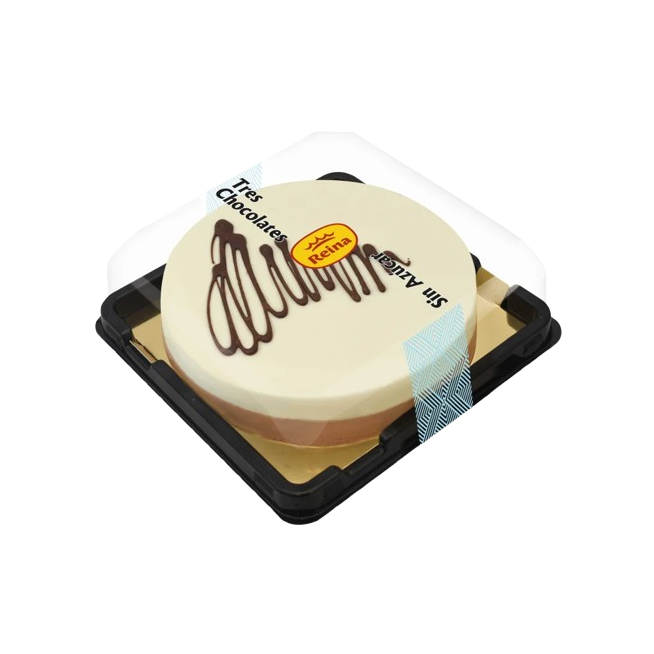 TARTA REINA TRES CHOCOLATES SIN AZUCAR 8 RACIONES