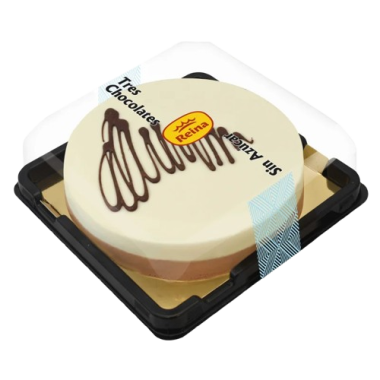 TARTA REINA TRES CHOCOLATES SIN AZUCAR 8 RACIONES