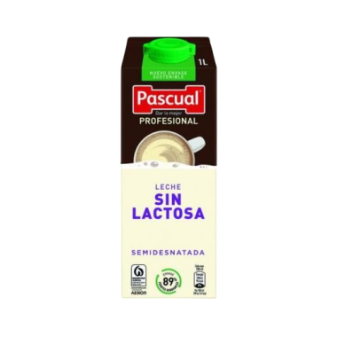 LECHE PASCUAL PROFESIONAL SIN LACTOSA/SEMI B/1L