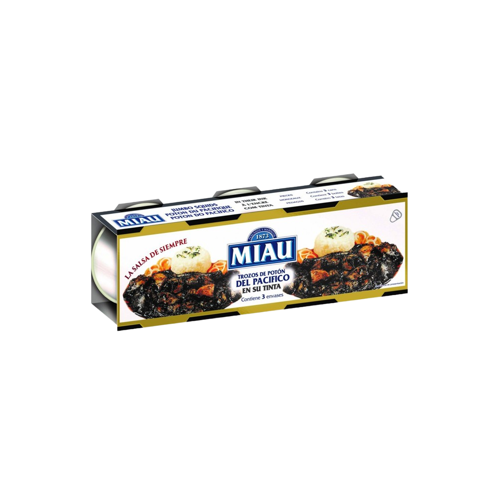 TACOS POTON MIAU EN S/TINTA  PACK-3 UD*60GR