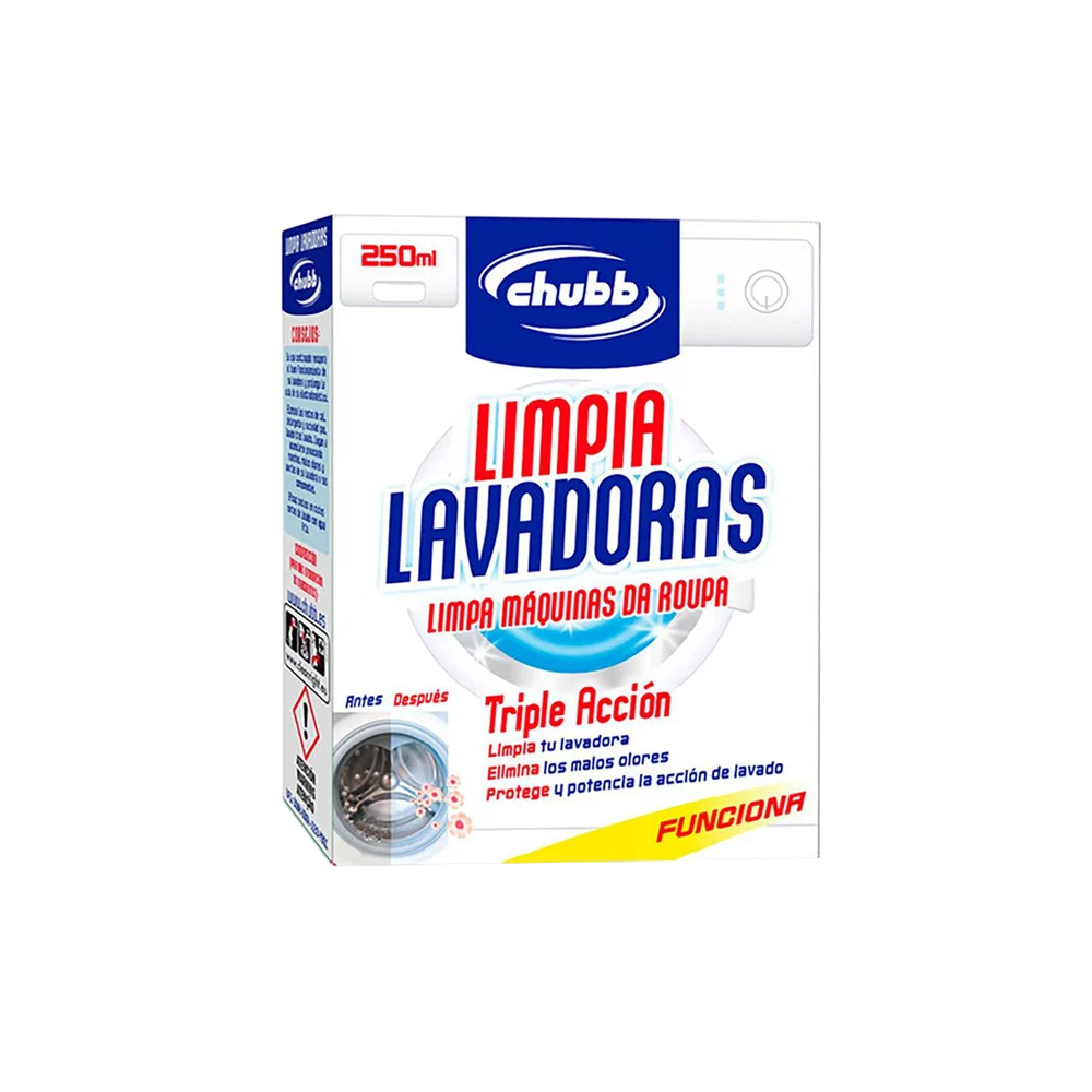 LIMPIALAVADORA CHUBB TRIPLE ACCION B/250 ML
