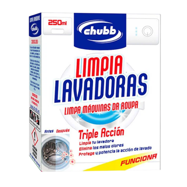 LIMPIALAVADORA CHUBB TRIPLE ACCION B/250 ML