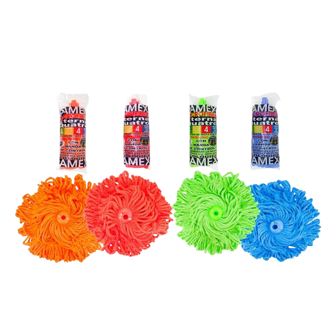 FREGONA PAMEX MICROFIBRA HILOS COLORES UNIDAD