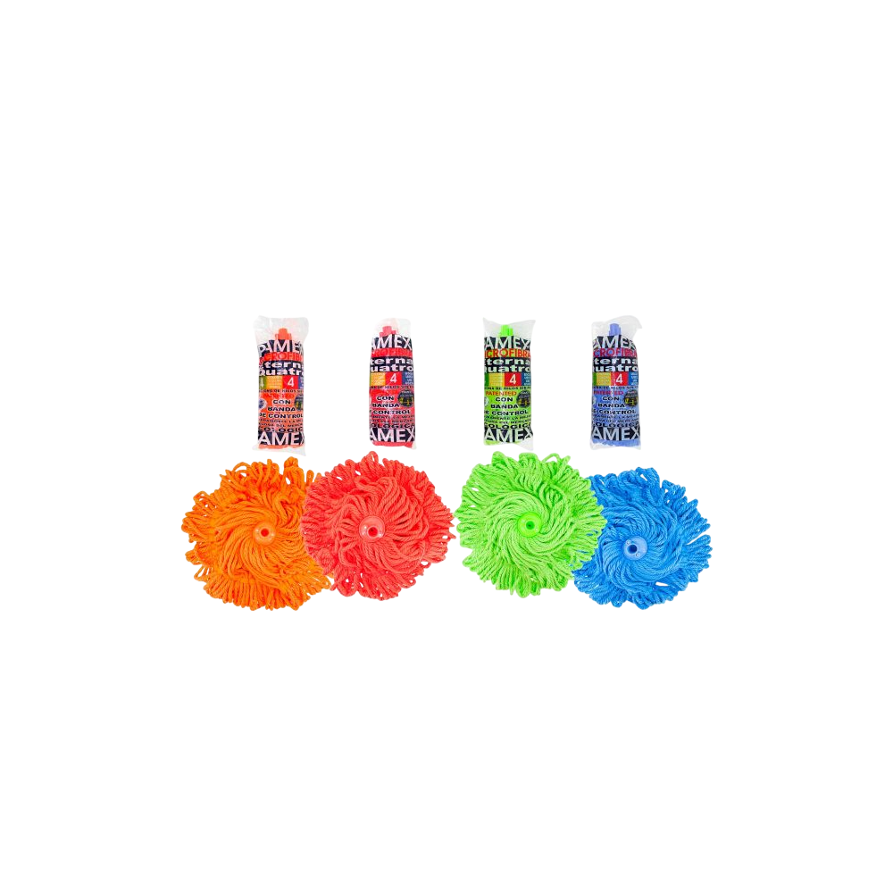 FREGONA PAMEX MICROFIBRA HILOS COLORES UNIDAD