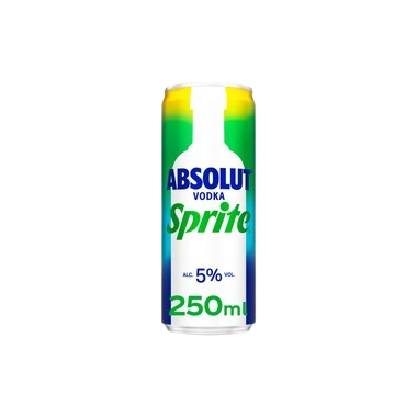 SPRITE+VODKA ABSOLUT 5%ALCOH.LATA/250.ML.