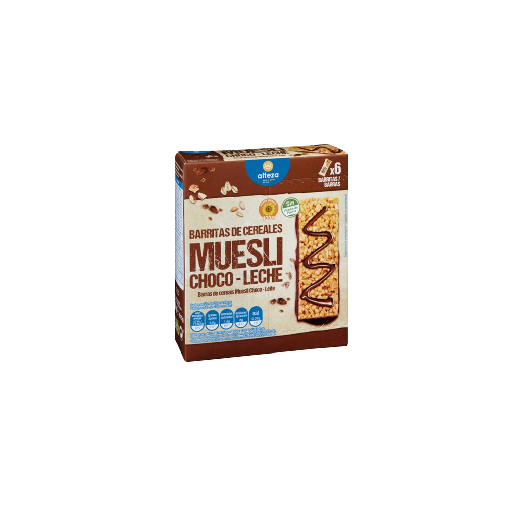 CEREALES BARRITA ALTEZA CHOCO-LECHE P/6 UD