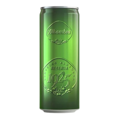 CERVEZA ALHAMBRA RVA/VERDE-1925 LATA-33.CL.