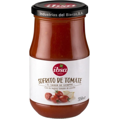 SOFRITO TOMATE IBSA TARRO CRISTAL 350 GR
