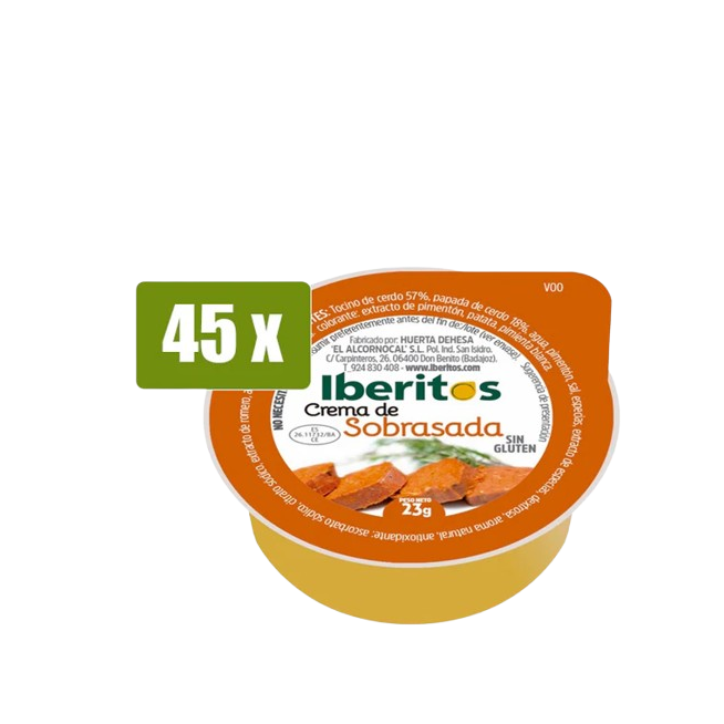 SOBRASADA IBERITOS PORC. 23 GR C/45 UD