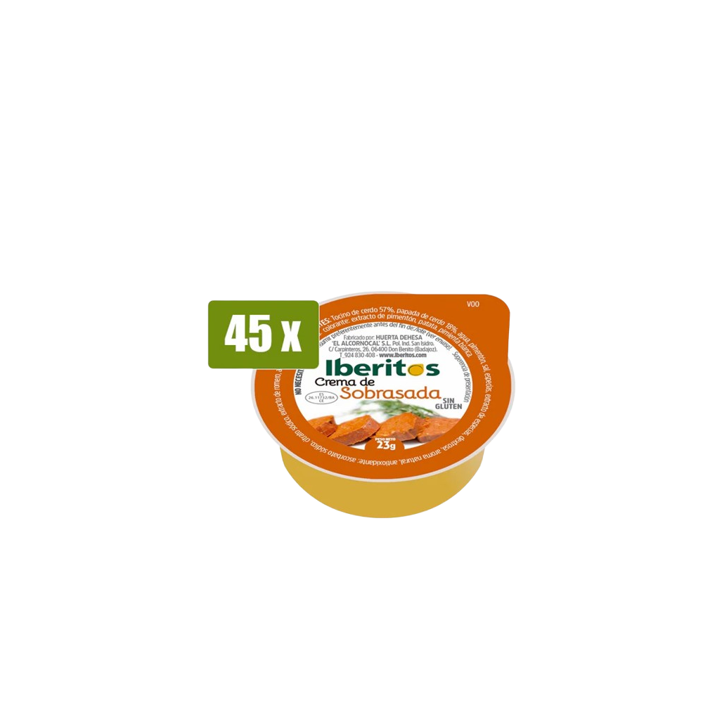 SOBRASADA IBERITOS PORC. 23 GR C/45 UD