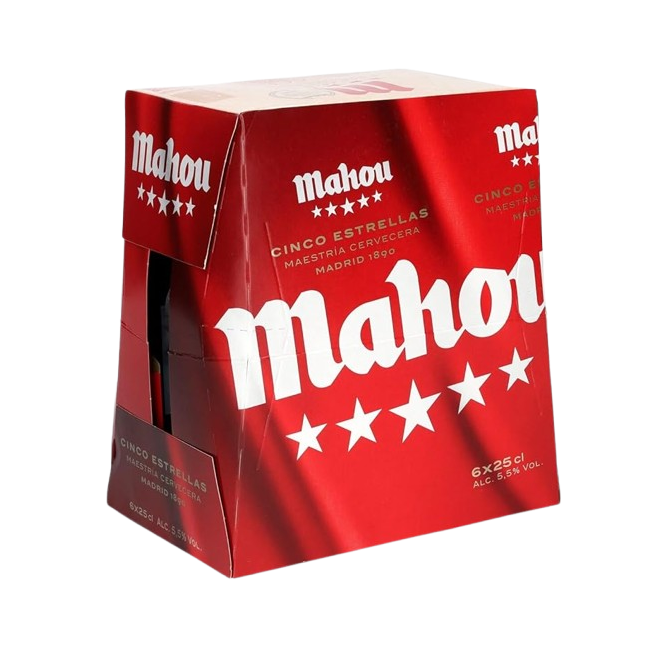 CERVEZA MAHOU 5***** LATA P/6.UD.X 25.CL.