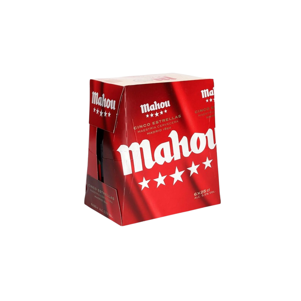 CERVEZA MAHOU 5***** LATA P/6.UD.X 25.CL.