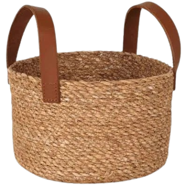 CESTA PAN CON ASA PIEL 15X12CM REF/B101V008