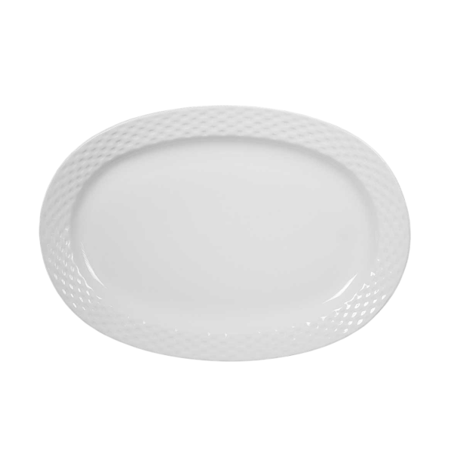 FUENTE OVAL 24 CM TRENZADO REF/1292